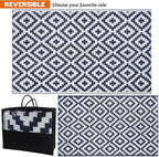 SAND MINE Reversible Mats, Plastic Straw Rug, Modern Area Rug, Large Floor Mat - Image 4