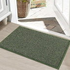 BEQHAUSE Dirt Trapper Door Mat 20" x 32", Non-Slip Washable Doormats Entrance by BEQHAUSE