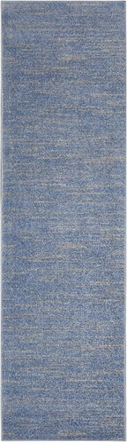 Nourison Home Nourison Essentials Blue Grey 2'2" x 7'6" Area Rug - Image 3
