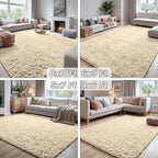6x9 Area Rugs for Living Room Rug: Soft Fluffy Shag Beige Rugs for Bedroom - Image 7