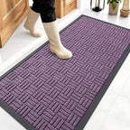 OLANLY Front Door Mat Outside Entrance 47x23, Heavy Duty Sturdy Natural Rubber by OLANLY