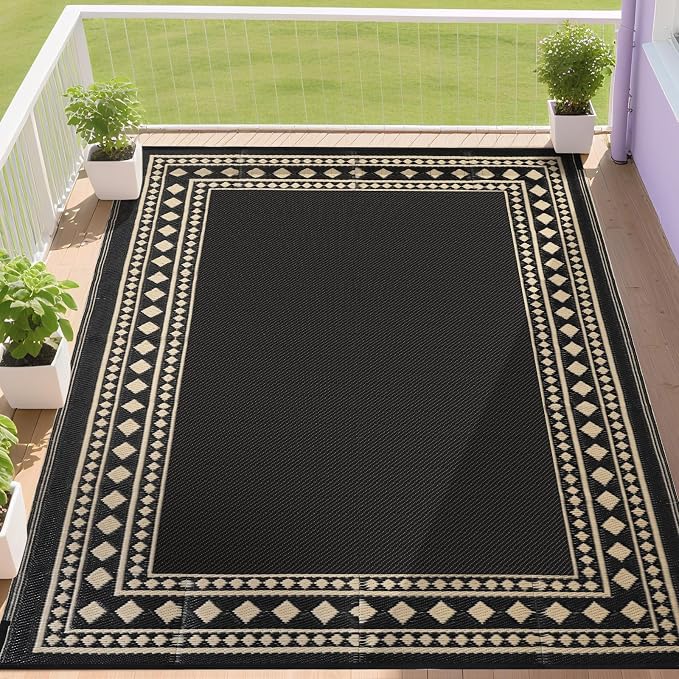 RURALITY Outdoor Rugs 5x8 Waterproof by RURALITY