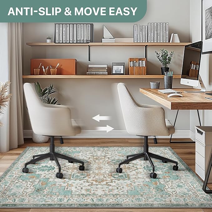 48"x72" Office Chair Mat for Hardwood Tile Floor, Under Desk Carpet Protector - Image 5
