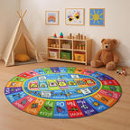 KC Cubs Educational Kids Rug – ABC Alphabet, Months & Days Learning Mat – Soft - Image 3