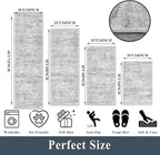 Washable Kitchen Rugs Sets of 4, Non Slip Standing Mat Rug, Stain Resistant - Image 2