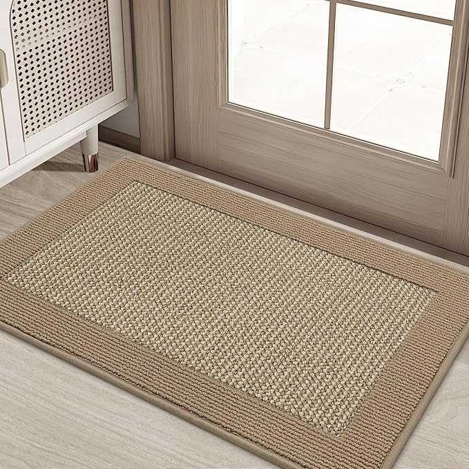 BEQHAUSE Indoor Door Mat 20" x 32", Dirt Trapper Door Mats Non-Slip Entryway by BEQHAUSE