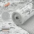 Area Rugs 9x12 Living Room: Large Modern Abstract Washable Rug Soft Indoor Anti - Image 8