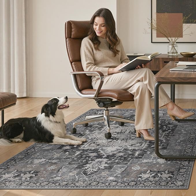 30"x48" Office Chair Mat for Hardwood Tile Floor, Under Desk Carpet Protector - Image 7