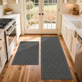 COSY HOMEER 60x24Inch/35X24Inch Kitchen Rugs Sets Non-Slip Washable Kitchen Mats by COSYHOMEER