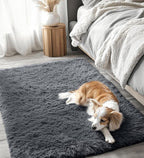 OLANLY 3x4 Machine Washable Accent Rug, Soft Fluffy Shaggy Area Rug - Image 3