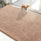 OLANLY Dog Door Mat for Muddy Paws 50x30, Absorbs Moisture and Dirt, Absorbent by OLANLY