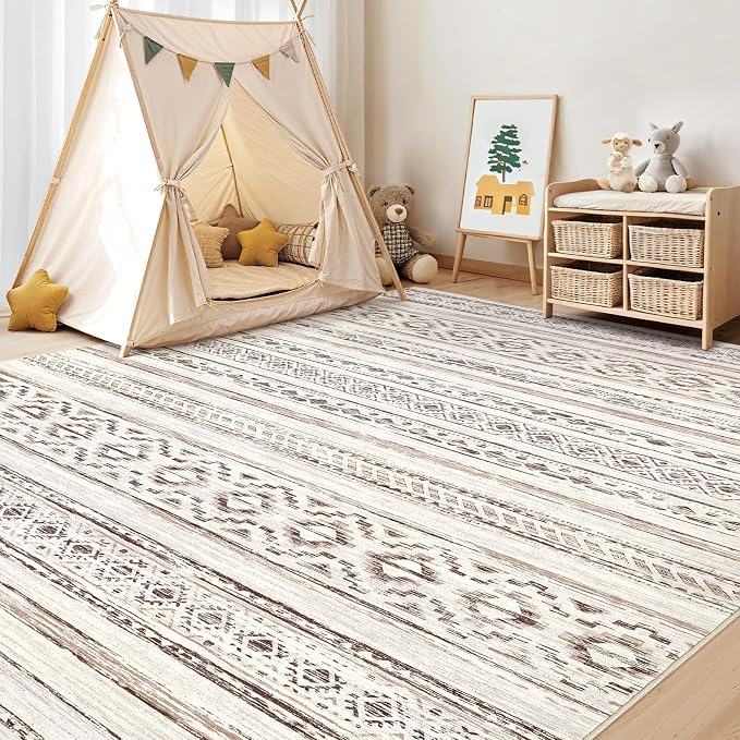 cotiled 5x7 Area Rugs Living Room Rug: Washable Boho Rugs - Image 7