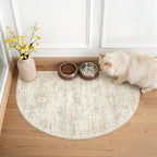2x3 Half Circle Rug for Entryway, Washable Half Round Rugs - Image 3