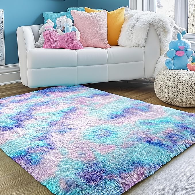 PAGISOFE Adorable Rainbow Mermaid Rugs by PAGISOFE
