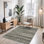 Miukiki 4x6 Area Rug for Living Room Moroccan Washable Rugs Non Slip Indoor - Image 7