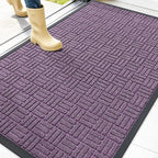 OLANLY Front Door Mat Outside Entrance 47x32, Heavy Duty Sturdy Natural Rubber by OLANLY