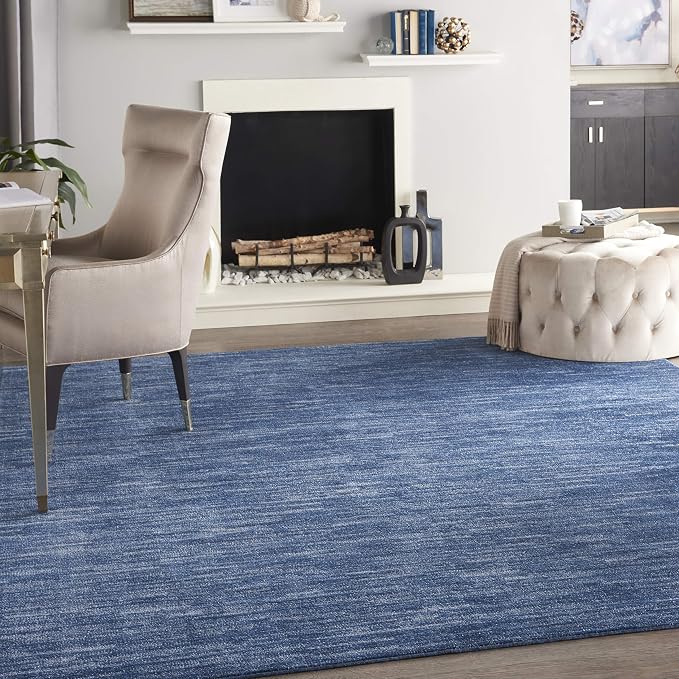 Nourison Home Nourison Essentials Navy Blue 10' x 14' Area Rug by NourisonHome