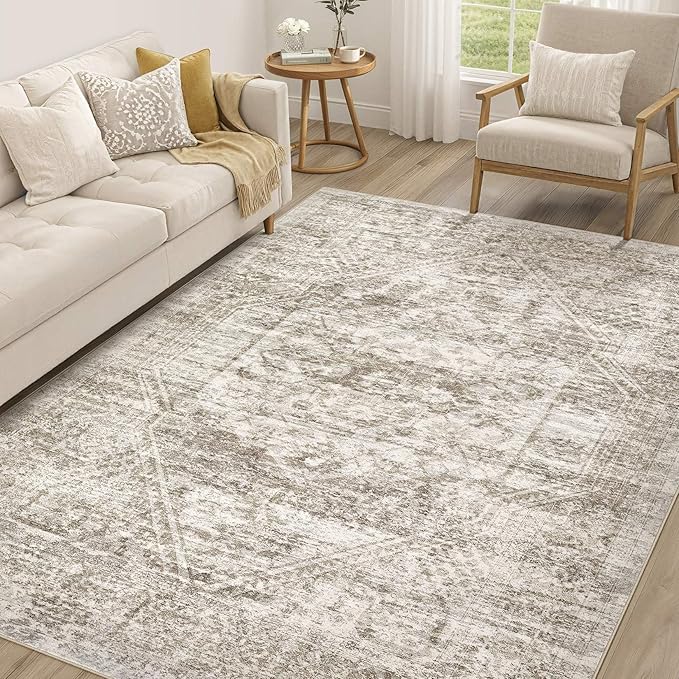 Vintage Living Room Area Rug 5x7 by COTILED