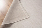 CAMILSON Easy Jute Round Rug 4ft Indoor Outdoor Off-White Color Fiber Area Rugs - Image 6