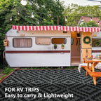 Outdoor Patio Plastic Straw Rug - Image 2