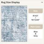Soalmost Washable Area Rug 8x12, Large Soft Rugs - Image 5