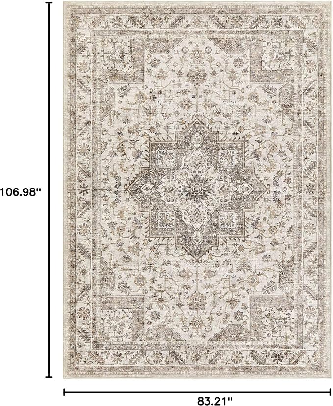 Vintage Living Room Area Rug 7x9 - Image 2