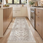 befbee 2x8 Runner Rug Washable Hallway Runner Rug Ultra-Thin Soft Kitchen Rug by Befbee