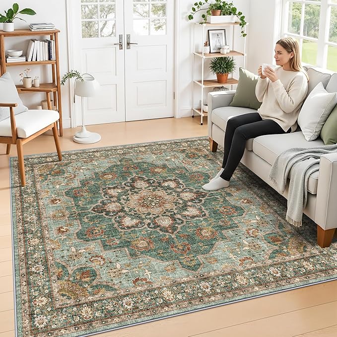 TOPRUUG Green Living Room Rug by TOPRUUG