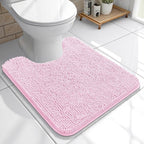 OLANLY Toilet Rugs U-Shaped 20x20, Extra Soft Absorbent Chenille Contour by OLANLY