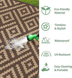 GENIMO Outdoor Rug for Patio Clearance, Lightweight Waterproof RV Camping Mat - Image 5