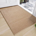 Front Door Mat 17''x30'', Absorbent Dirt Resist Washable Non Slip Low-Profile by QiCaiJia