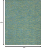 Nourison Home Nourison Essentials Blue Green 10' x 14' Area Rug - Image 2