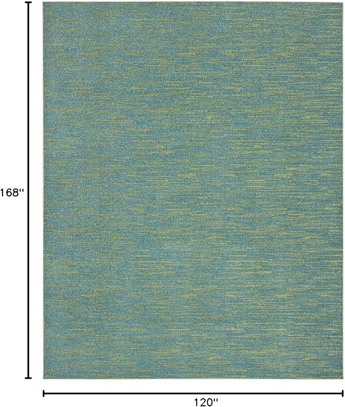 Nourison Home Nourison Essentials Blue Green 10' x 14' Area Rug - Image 2