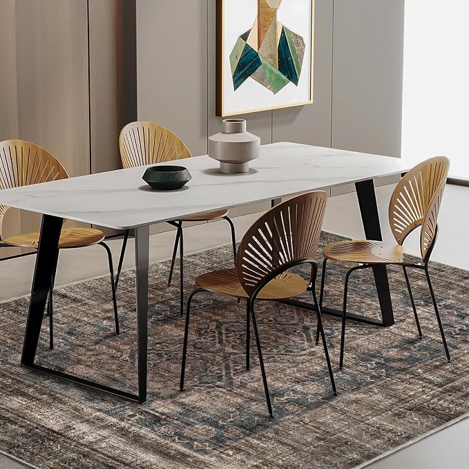 CHAMPLANT Area Rug 5'x7' Washable Rug Vintage Traditional Floor Cover Thin - Image 2