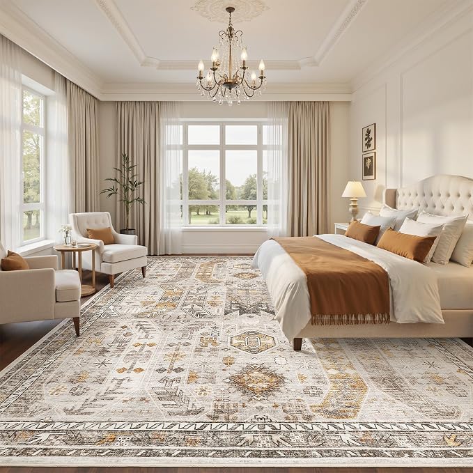 befbee 10x14 Area Rugs, Ultra-Thin Washable Rugs - Image 8