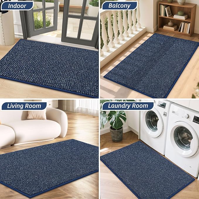 BEQHAUSE Dirt Trapper Door Mat 32" x 48", Non-Slip Washable Doormats Entrance - Image 8