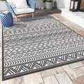 Outdoor Rug Carpet 9x12 ft, Flatweave Textured Outdoor Patio Rug Non Slip by MontVoo