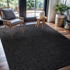 CAMILSON Easy Jute Rug 4x6, Indoor Outdoor Dark Gray Black Farmhouse Area Rugs - Image 8