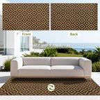 SAND MINE Reversible Mats, Plastic Straw Rug, Modern Area Rug, Large Floor Mat - Image 3