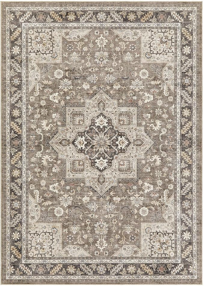 Vintage Living Room Area Rug 5x8 - Image 9