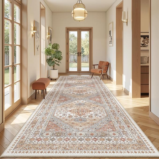zesthome 4x12 Runner Rug for Hallway, Low-Pile Wide Runner for Entryway by Zesthome