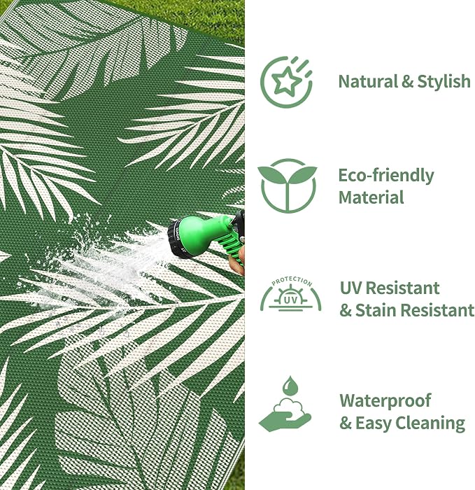 GENIMO Outdoor Rug 5' x 8' Waterproof - Image 6