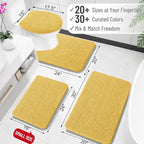 OLANLY Bathroom Rugs 35x24, Extra Soft Absorbent Chenille Bath Rugs, Rubber - Image 2