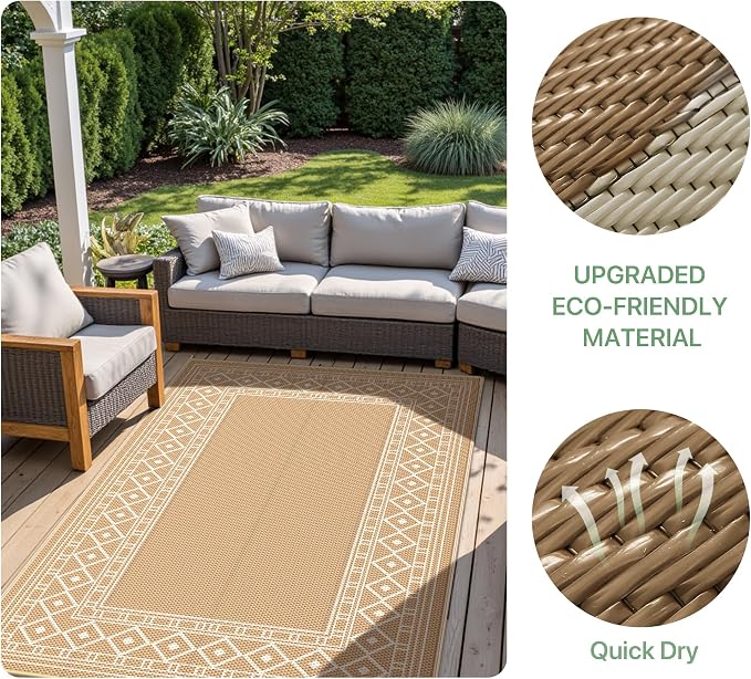 GENIMO Outdoor Rug 5'x8' Waterproof - Image 7