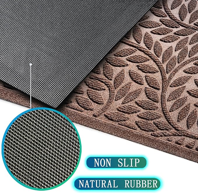 Bulijojo Front Door Mat Entrance, Durable Heavy Duty Welcome Mat, Thick - Image 4
