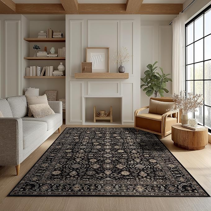 Ruaruarug Washable Area Rug 4x6 by Ruaruarug