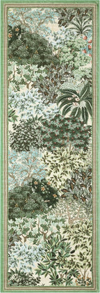 GarveeHome Forest Runner Rug 2.5x10, Botanical Low Pile Non Slip Stain - Image 4