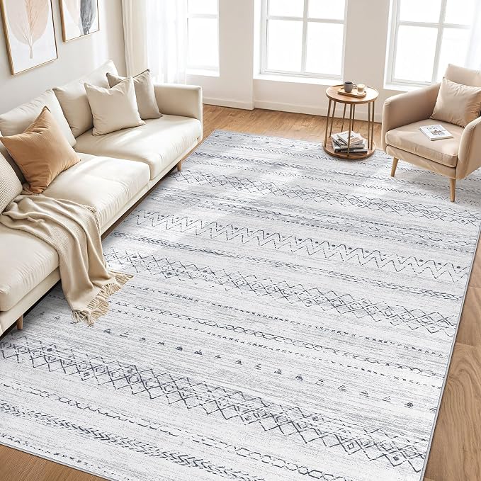 cotiled 8x10 Area Rugs Living Room Rug: Washable Boho Rugs - Image 6