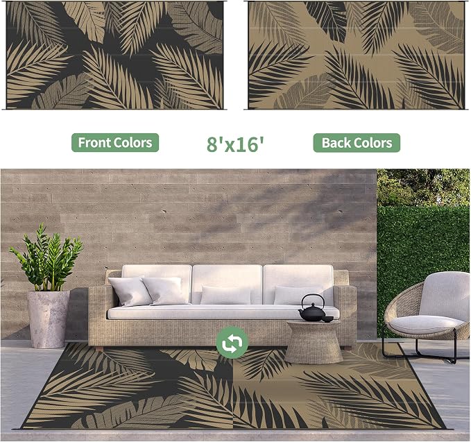 GENIMO Outdoor Rug 8' x 16' Waterproof - Image 2