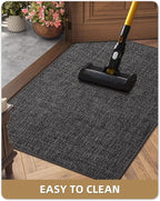 Color&Geometry Ultra Thin Indoor Door Mat 24"x36", Non Slip Rubber Backed Dirt - Image 7